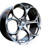 17" Giulia Type black Alloys Alfa Romeo, Fiat, Opel, Saab 5x110 Image 3