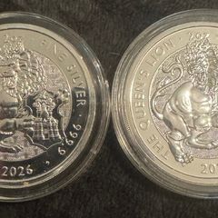 2x Silver 2oz Coin The Queens Lion