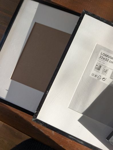3 x lomviken 32 x 32cm frames Ikea