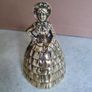 Vintage Large Brass Crinoline Lady Bell Image 6