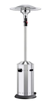 Elegance Gas  patio heater, gas radiant heater, heater with stepless regulation, Eco Plus burner, transport wheels, tip-over protection