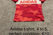 Girls adidas t shirt, perfect condition