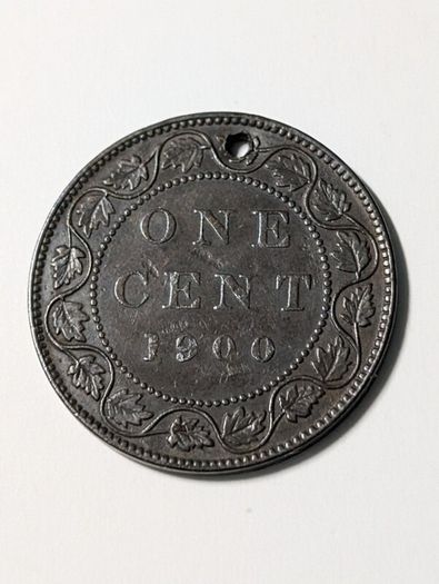 Canada Cent coin 1900