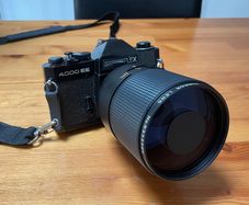 Film Camera RevueFlex 4000 EE, Mirror Lens Revuenon 500mm 1:8