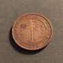Ceylon Victoria 1870 Large 5 Cents 34 mm Image 2