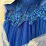 Cobalt blue Debs dress with a subtle sparkle Image 4