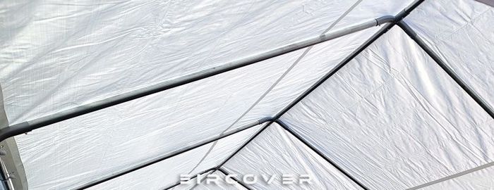 Standard Marquee 3 x 6 PE cover (10' - 20') White