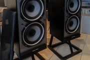 mordaunt short MS 45 Ti stereo speakers Pair with stands like new