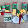 IKEA Duktig Play Kitchen + Huge Box of Wooden Food & Accessories Image 5