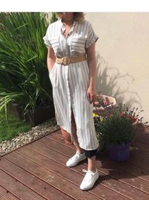 Ladies Stripe Midi Dress from Next