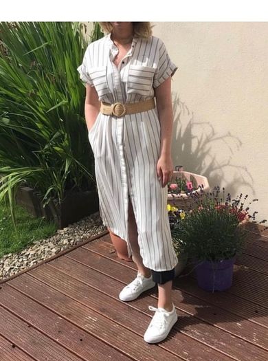 Ladies Stripe Midi Dress from Next