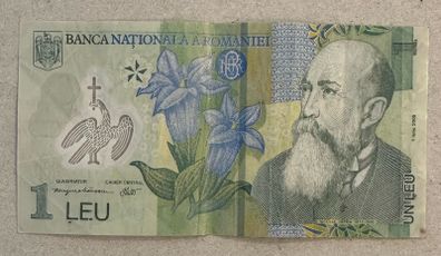 Romania 1 Leu 2005 Polymer Banknote