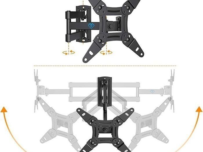 NEW SALE- TV Wall Bracket for 13-43 inch TVs, Swivels Tilts TV mount for Flat & Curved TV, VESA 75x75mm to 200x200mm up to 20kg