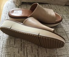 Leather Slip - On Sandals