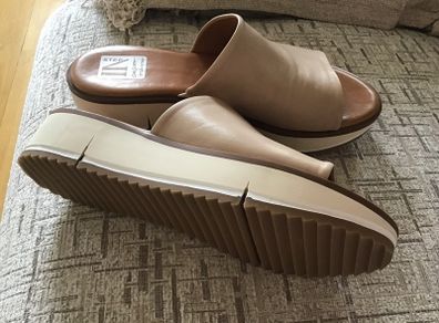 Leather Slip - On Sandals