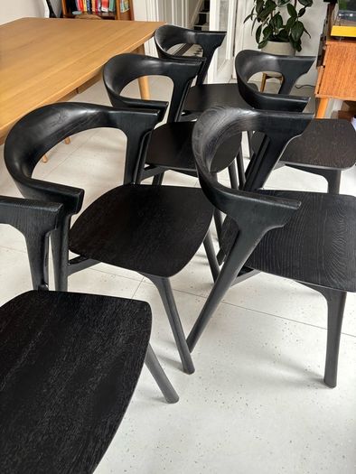 Genuine Ethnicraft BOK dining chairs | set of 6 | excellent condition