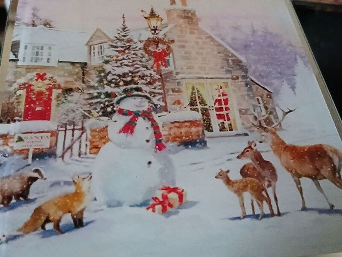 Lovely Winterly Scene Tealight Holder