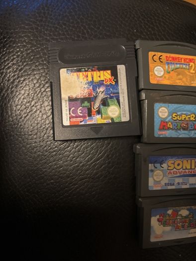 Classic Nintendo GBA & Game Boy Color Premium Game Lot - 5 Authentic Titles (Mario, Sonic, DK)