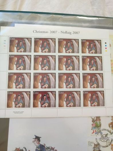 stamps first day covers in anpost albums