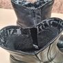 Womens CLARKS black wedge casual boots zip up ankle Size UK 7.5 EU 41 Image 7