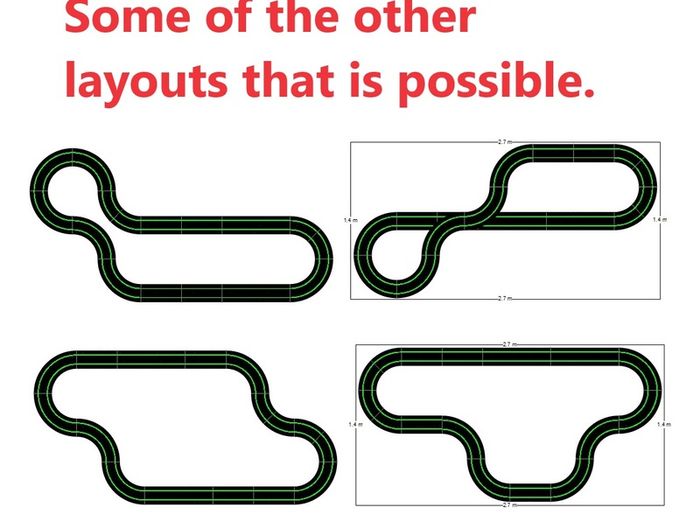 Scalextric Gulf Set EXTENDED: with extra straight track