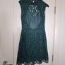 Green Lace Designer Dress Image 2