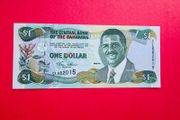 Bahamas   1  DOLLAR  2001 . Pick  69 .  Uncirculated