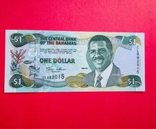 Bahamas   1  DOLLAR  2001 . Pick  69 .  Uncirculated