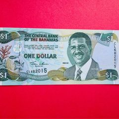 Bahamas   1  DOLLAR  2001 . Pick  69 .  Uncirculated