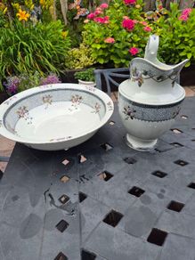 Mid Century Wash Basin and Jug