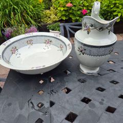 Mid Century Wash Basin and Jug