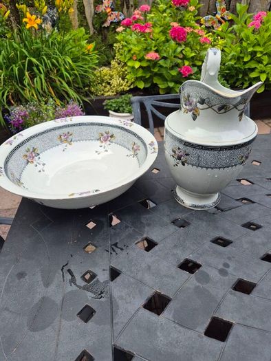 Mid Century Wash Basin and Jug