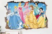 Cartoon Princess Wall Stickers For Kids Room, Girls Bedroom, Wall Decoration, Door, Window Sticker