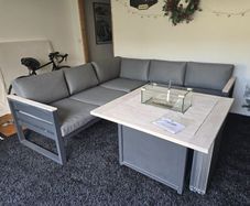 Kettler Elba Grande Corner Sofa Set + Fire Pit