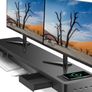 Dual Monitor Stand Riser with Drawer, Wireless Charging, USB Image 3