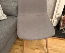 FREE- Grey Fabric Chairs x 2