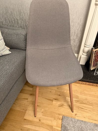 FREE- Grey Fabric Chairs x 2