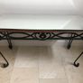 Mirrored Brass Console Table Image 6