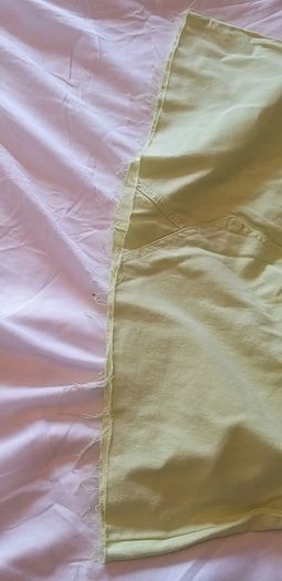 Lime Green Denim Skirt