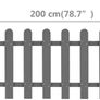 Picket Fence Wpc 200x60 Cm Multiple Sizes/colours Available (free Postage) Image 8