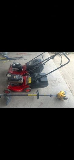 lawnmowers and strimmers