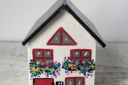 Handcrafted tiny wooden house!