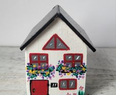 Handcrafted tiny wooden house!
