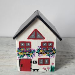 Handcrafted tiny wooden house!