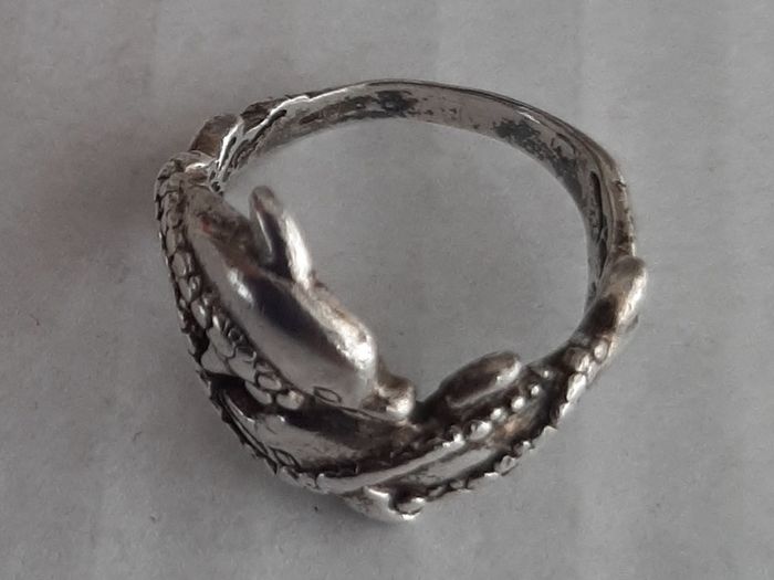 silver Dolphins ring