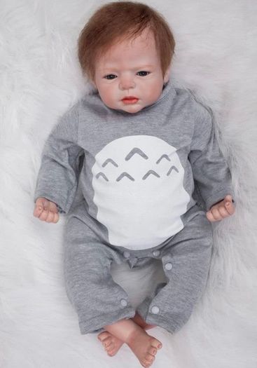 Reborn Baby Boy Dolls 22 Inch/55cm Reborn Toddler Doll Soft Vinyl Silicone Real Life Like Looking Newborn Dolls Magnet Pacifier Birthday Gifts Toys (FREE POSTAGE)