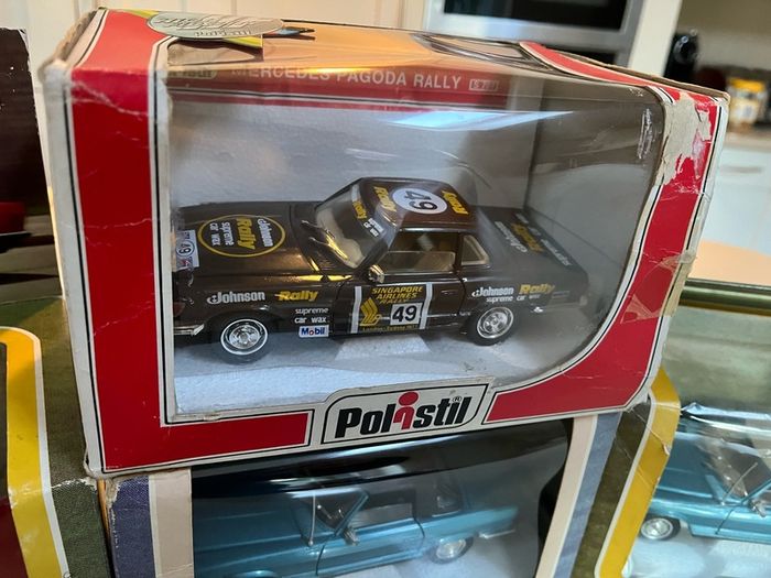 Mercedes 450 SL Pagoda Rally 1/25 Polistil Rare