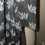 Ladies dark grey scarf with elephants Image 4