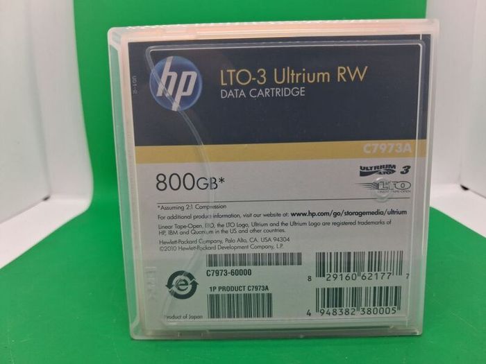 Postage - Lot of 5 X HP LTO3 Ultrium RW C7973A 800GB Data Cartridge.