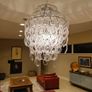 Chandelier crystal, contemporary 50cm high x 50d Image 2